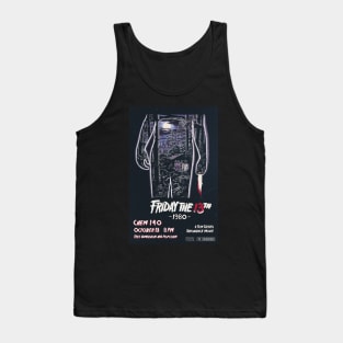 Friday the 13th 1980 Movie Poster Tank Top